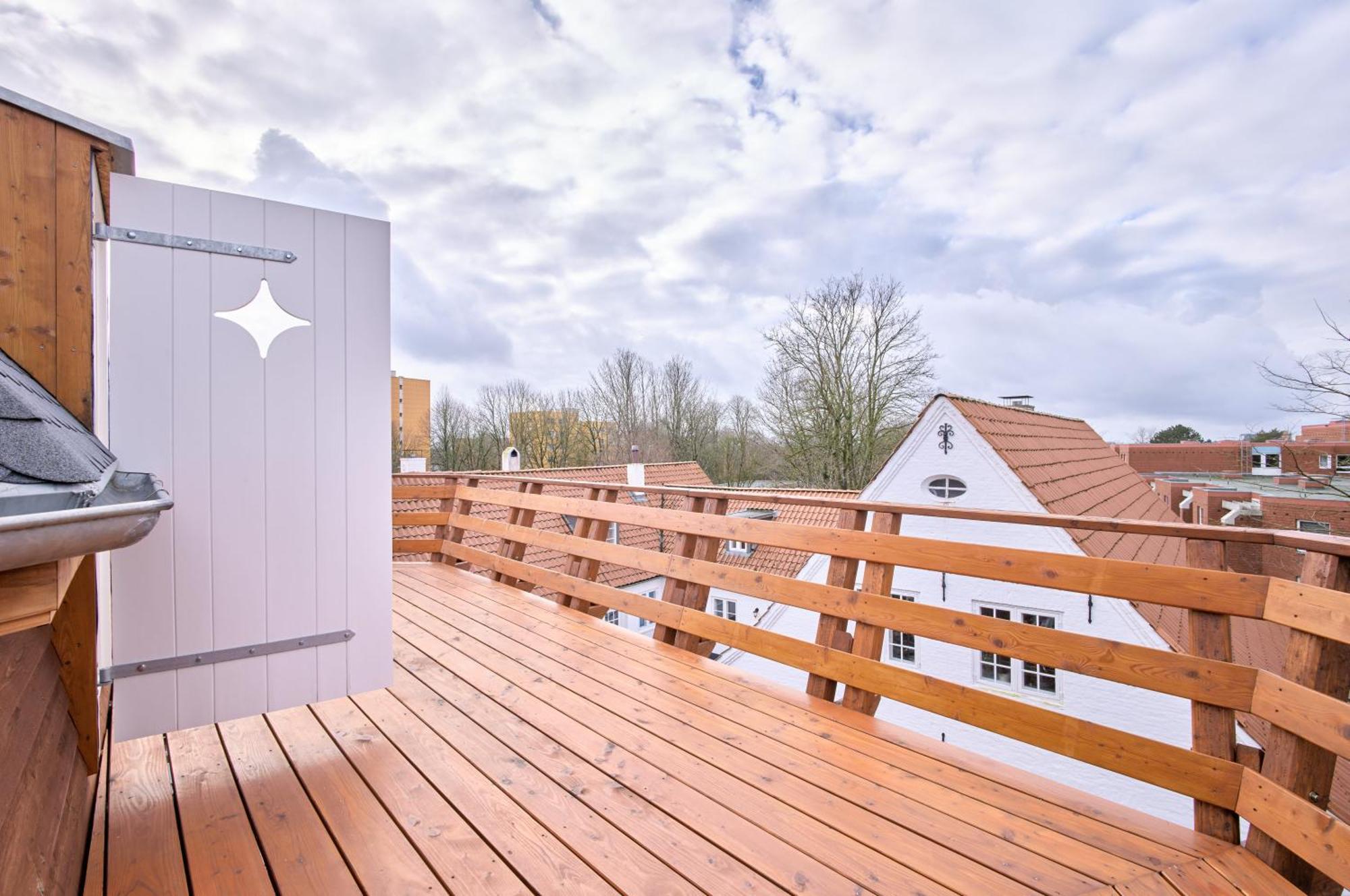 Moderne Ferienwohnungen In Einer Muehle Im Zentrum Flensburgs Exterior foto